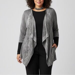 Penningtons Gray Open Front Cardigan